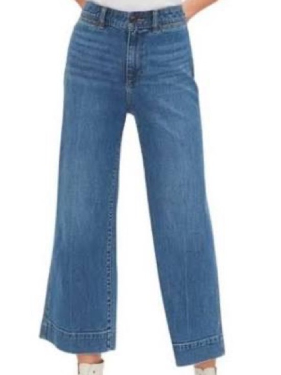 GAP Denim - GAP High Rise Wide Leg Cropped Jean